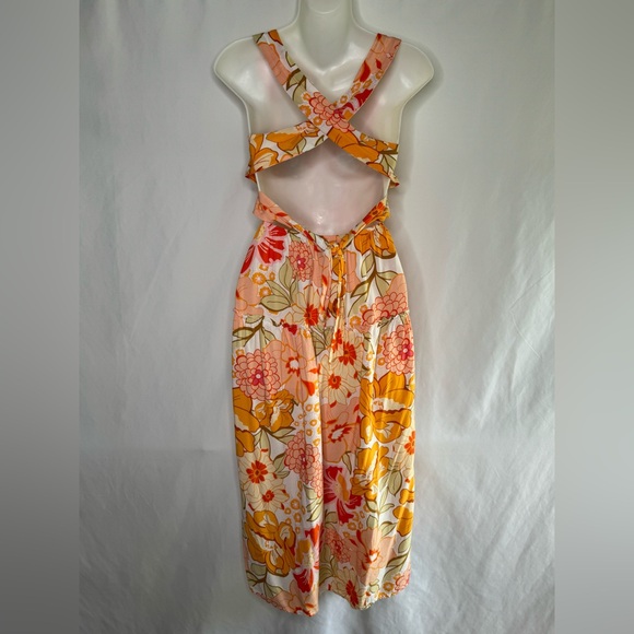 BOGO💥 Zesica Floral Print Maxi Dress Sz M Bin M Bin S - Picture 3 of 8